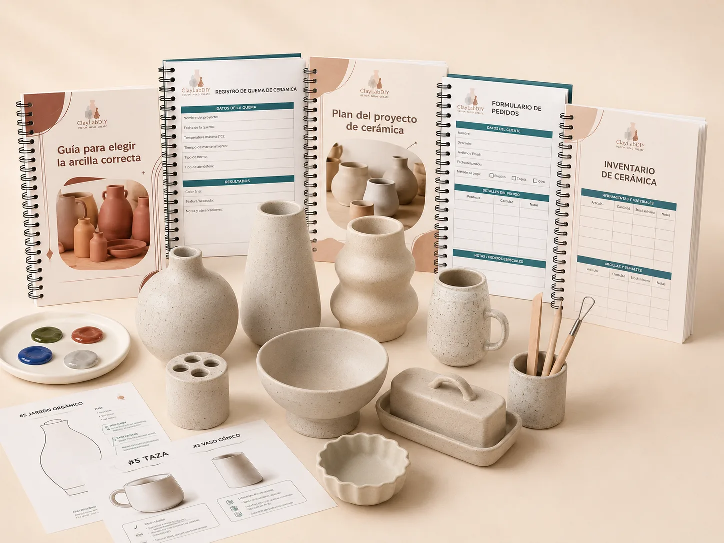 Pack complet de patrons et guides de céramique